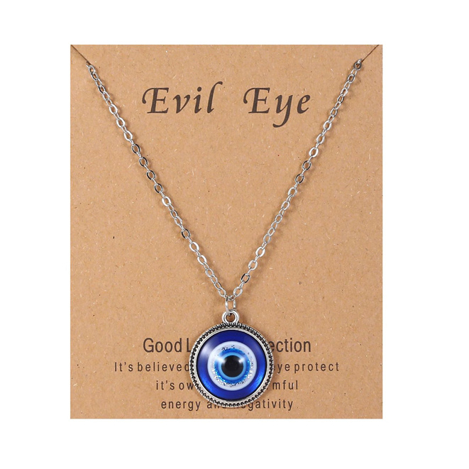 Gmai Blessed Evil Eye สร ้ อยคอผู ้ หญิง Lucky Heart Moon จี ้ ปาล ์ ม Clavicle Chain ของขวัญเครื ่ องประดับ