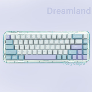 -LW- Dreamland ปุ่มกดคีย์บอร์ด PBT CHERRY 173 คีย์ สีม่วง สีฟ้า