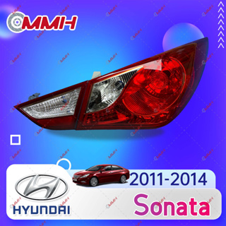 Hyundai SONATA YF N68 2010-2014 (โคมไฟฮาโลเจน) เสื้อ​ไฟท้าย ไฟท้าย​แต่ง ไฟท้ายไฟเบรค​ ไฟเลี้ยว Taillamp Taillight ไฟท้าย​ พร้อมทับทิม ไฟท้ายกันชนหลังสําหรับ​ ทับทิมในฝาท้ายไฟท้าย ไฟเบรก ไฟสัญญาณเตือน