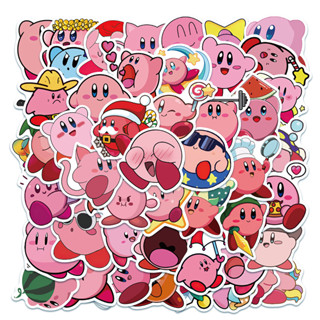 สติกเกอร์ไวนิล ลายการ์ตูน Kirby Super Star กันน้ํา สําหรับติดตกแต่งสเก็ตบอร์ด โน๊ตบุ๊ค จํานวน 50 ชิ้น