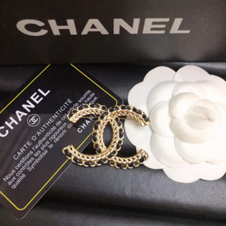 Chanel เข็มกลัดถักนิตติ้ง หรูหรา สไตล์ใหม่ สําหรับผู้หญิง102873