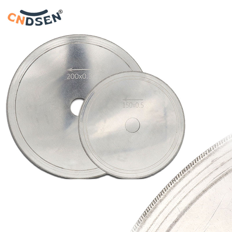 1/2 ชิ้น 3-8 นิ้ว Ultra-thin เพชรเลื่อยวงเดือนใบมีดตัด Arbor Disc ตัดแผ่นหยกสําหรับ Agate แก้วอัญมณีหิน Slits เครื่องมือ