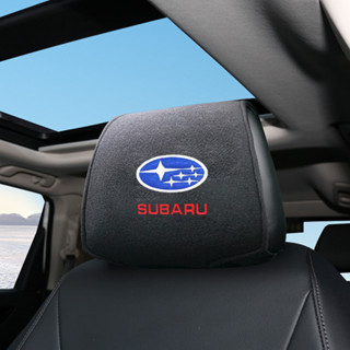 ปลอกหมอนหนังนิ่ม ลายโลโก้รถยนต์ Suede คุณภาพสูง สําหรับ Subaru Forester Impreza STI Legacy Outback Tribeca 1 ชิ้น