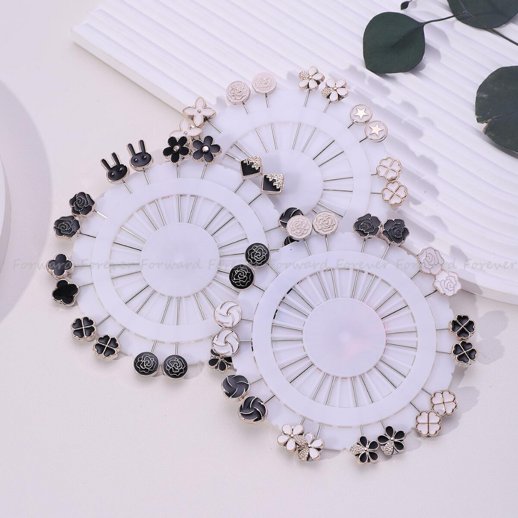 20 ชิ้น สีดําและสีขาว สีน้ํามัน เข็มยาว ผ้าพันคอมุสลิม ฮิญาบ คลิปเข็มกลัด ขนาดเล็ก ชุดคลิปโลหะ สําหรับผ้าพันคอหัว