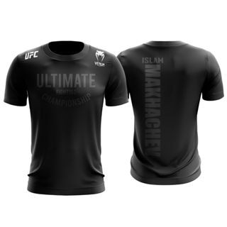 Ufc X Islam เสื้อยืดไมโครไฟเบอร์ พิมพ์ลาย Islam Makhachev BLACKOUT