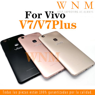 ฝาครอบแบตเตอรี่ด้านหลัง พร้อมกรอบเลนส์ สําหรับ Vivo V7 Y75 V7 Plus V7+ Y79