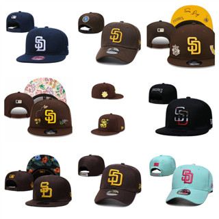 MLB San Diego Padres หมวกเสื้อกีฬากลางแจ้งแบบปรับได้