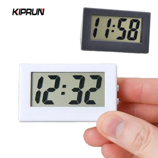 Kiprun นาฬิกาดิจิทัล Lcd ขนาดเล็ก แบบพกพา นาฬิกาตั้งโต๊ะ สําหรับห้องนั่งเล่น ห้องนอน บ้าน สํานักงาน ตั้งโต๊ะ แสดงเวลา นาฬิกาปิดเสียง