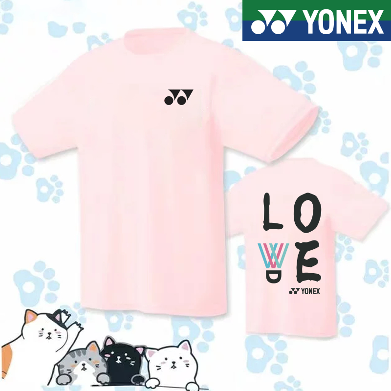 Yonex ใหม่ เสื้อกีฬาแขนสั้น ลายทีมแบดมินตัน YY ซับเหงื่อ แห้งเร็ว สไตล์เกาหลีใต้ เหมาะกับฤดูใบไม้ผลิ และฤดูร้อน สําหรับผู้ชาย และผู้หญิง 2023
