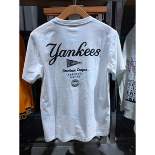 Mlb ใหม่ เสื้อยืดลําลอง แขนสั้น คอกลม ทรงหลวม สําหรับผู้ชาย และผู้หญิง 23