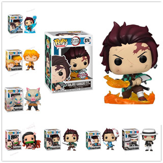 Funko Pop Demon Slayer Tanjirou 873 Nezuko 868 Agatsuma Zenitsu/Hashibira Inosuke Action Figure Toys model Dolls