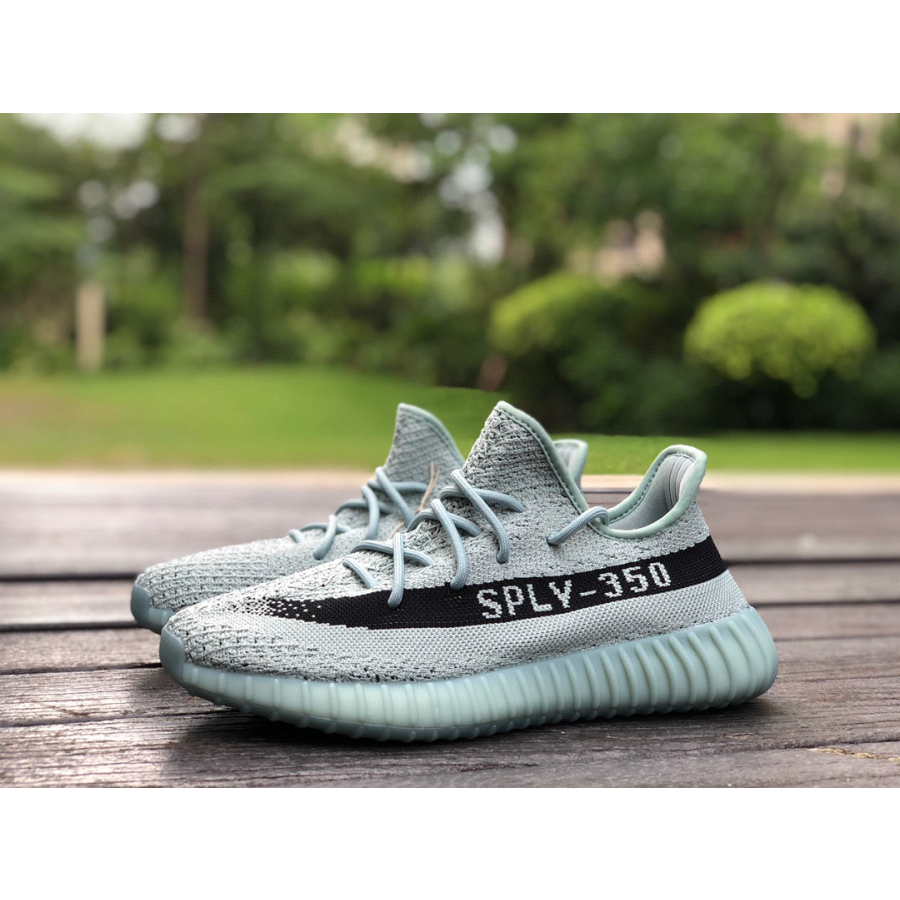 Ads Yeezy Boost 350 V2 Grey Cyan รองเท้าบุรุษและสตรีรองเท้าวิ่ง hq2060