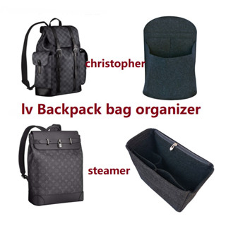 ที่เก็บกระเป๋า สําหรับ lv steamer christopher กระเป๋าเป้สะพายหลัง กระเป๋าจัดระเบียบ แบ่งส่วน อุปกรณ์ป้องกัน ช่องด้านในที่กําหนดเอง