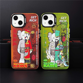 [Half Violent Bear God of Wealth เคสโทรศัพท์มือถือ กันกระแทก ลายหมีกวนกง สําหรับ iPhone14pro 13 12 pro max 11