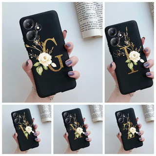 เคสโทรศัพท์มือถือ ซิลิโคนนิ่ม ผิวด้าน ลายตัวอักษรน่ารัก สําหรับ Infinix Hot 30 Play Hot30 Play NFC X6831 X6835