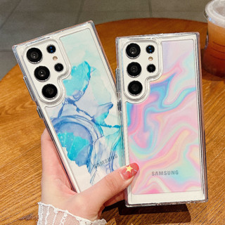 Casetify เคสโทรศัพท์มือถืออะคริลิคใส แบบแข็ง ลายหินอ่อนน่ารัก สําหรับ Samsung S23 S22 Ultra Plus