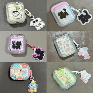 เคสหูฟังบลูทูธ ซิลิโคนนิ่ม ลายสุนัข แมวน่ารัก สําหรับ Airpods 1 2 3 pro