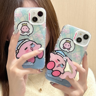 เคสโทรศัพท์มือถือ TPU แบบนิ่ม ลาย Star Kirby สองด้าน สําหรับ iphone Case 14 Pro Max 13 Pro Max 12 Pro Max