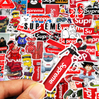 สติกเกอร์ PVC กันน้ํา ลาย Supreme น่ารัก สําหรับติดตกแต่งแล็ปท็อป 50 ชิ้น