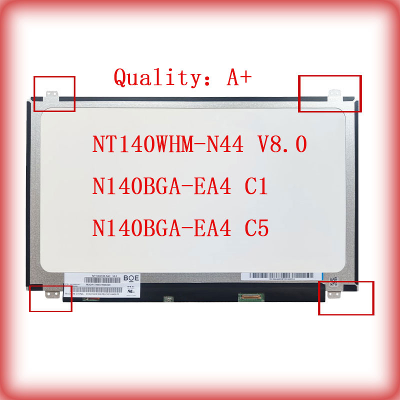 14 นิ้ว 30 พิน NT140WHM-N44 V8.0 N140BGA-EA4 C1 N140BGA-EA4 C5 30 PINS 1366*768 จอแสดงผล LCD LED