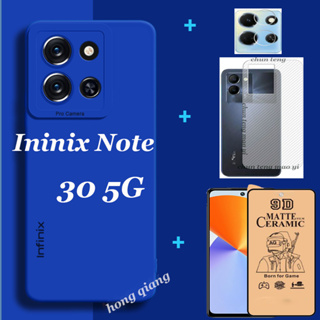 4in1 เคสโทรศัพท์ซิลิโคน สีแคนดี้ สําหรับ Infinix Note 30 5G Infinix Note 30i Note 12 G96 Infinix Hot 30 30i