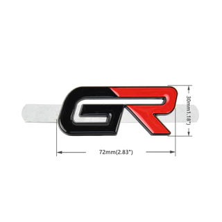 3D สติ๊กเกอร์ติดรถGRโลโก้ติดกระจังหน้าGAZOO RACINGป้ายสําหรับ สติ๊กเกอร์โลโก้โลหะสำหรับตกแต่งรถยนต์โตโยต้าจีอาร์GR SPORT Yaris Corolla Hilux Vios Innova