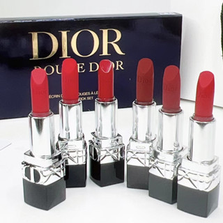 ชุดลิปสติก Dior สีฟ้า สีทอง ขนาด 1.5 กรัม X 6 ชิ้น
