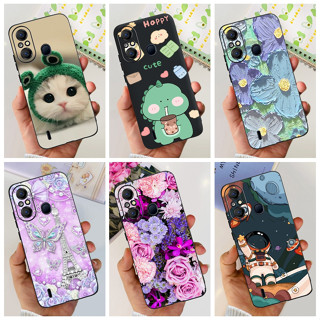 Itel A58 A 58 Pro A49 A661L เคสซิลิโคน TPU นิ่ม ลายไดโนเสาร์ แมวน่ารัก