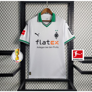 เสื้อกีฬาแขนสั้น ลายทีมชาติฟุตบอล MONCHENGLADBACH 23 24 ชุดเหย้า ไซซ์ S - 2XL