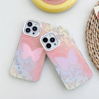 เคสโทรศัพท์มือถือ ลายผีเสื้อ สองด้าน สําหรับ iPhone 14ProMax 13 iPhone11 12 ProMax