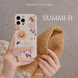 Chane1 เคสโทรศัพท์มือถือ พลาสติกนิ่ม ลายโลโก้การ์ตูนน่ารัก แฟชั่น สําหรับ iPhone14 14pro 14promax iPhone13 13pro 13promax iPhone12 12pro 12promax iPhone11 11promax x xs xr