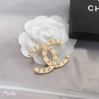 Chanel เข็มกลัด สีทอง หรูหรา สไตล์ใหม่ สําหรับผู้หญิง102127