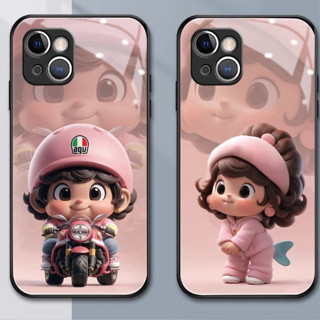 Zz เคสโทรศัพท์มือถือแบบแก้ว กันกระแทก ลาย Fishman DIY สําหรับ iPhone 11 pro 14 Promax 6s plus 13 12 mini XS max XR 7plus 8 SE X