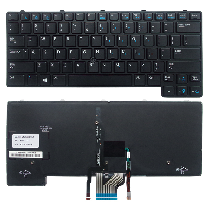 แล็ปท็อปภาษาอังกฤษสําหรับ DELL Latitude 6430U E6430U E6330 E6530U E6430u