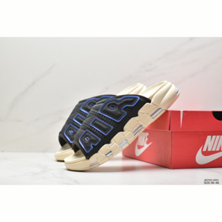 Nike AIR MORE Uptempo Slide Pippen รองเท้าแตะลําลอง น้ําหนักเบา สีกรมท่า สําหรับทุกเพศ