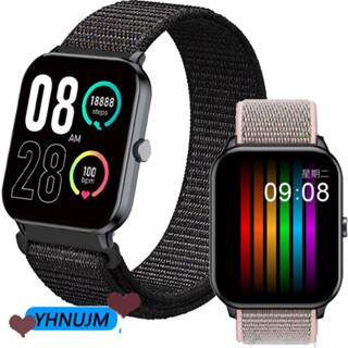 สายนาฬิกาข้อมือไนล่อน สําหรับ QCY Watch GTC smart Watch Band ผู้หญิง ผู้ชาย สําหรับ QCY Watch GTS smartwatch Wristband