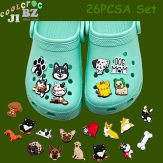 Jibbitz อุปกรณ์เสริมรองเท้า Crocs Dog น่ารัก 26 ชิ้น ต่อชุด