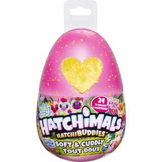 Hatchimals HatchiBuddies, 6” Tall Plush with Egg (Styles May Vary) Hatchimals HatchiBuddies ตุ๊กตา ทรงสูง 6 นิ้ว พร้อมไข่ (สไตล์อาจแตกต่างกันไป)