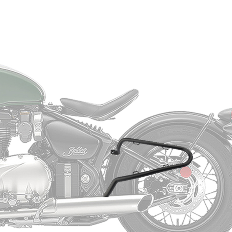 Psler แร๊คซ้ายขวา แร็คท ตะแกรง ชั้นวางกระเป๋าเดินทาง อุปกรณ์เมาท์ขาตั้ง ด้านข้าง สําหรับ Triumph Bobber 2017 2018 2019 2020 2021 2022 2023