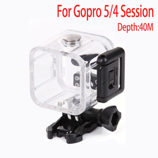 กรณีดำน้ำสำหรับ Gopro Hero 5 Session 40M ตัวเรือนกันน้ำใต้น้ำ Gopro Hero 4 Session อุปกรณ์เสริม