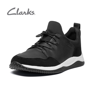 Clarks รองเท้าผ้าใบ รองเท้าวิ่ง แบบผูกเชือก สไตล์วินเทจ สําหรับผู้ชาย