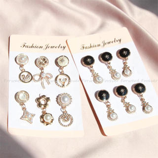 เข็มกลัด โลหะผสม ประดับไข่มุก และน้ํามัน คุณภาพสูง สไตล์เกาห…