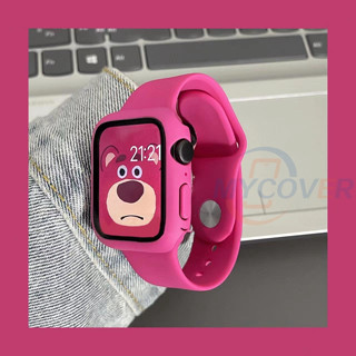 กันชนป้องกัน และสายคล้อง สําหรับ iWatch Series 7 6 SE 5 4 3 2 1 41 มม. 45 มม. 44 มม. 40 มม. 42 มม. 38 มม. สายรัดข้อมือ เคสสมาร์ทวอทช์