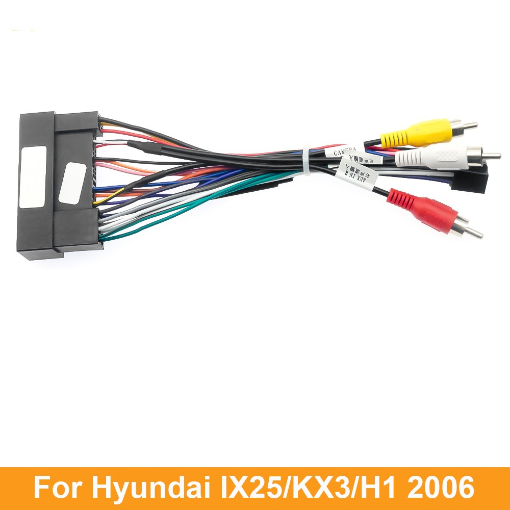 อะแดปเตอร์สายไฟเครื่องเสียงรถยนต์ 16PIN สําหรับ Hyundai IX25 KX3 H1 2006+