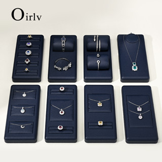 Oirlv ถาดจัดเก็บเครื่องประดับ ต่างหู แหวน สร้อยข้อมือ สร้อยคอ 7 สี TT237