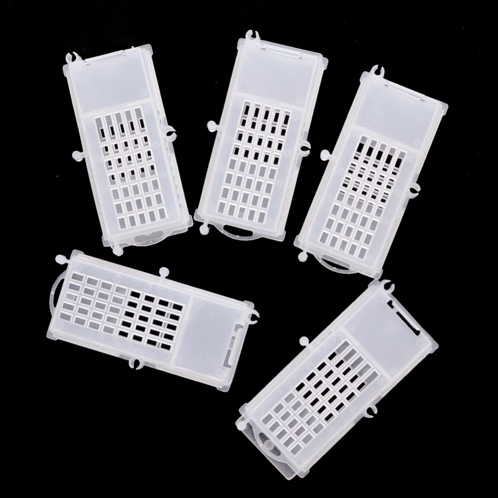 1 Pc Queen Bee Cage Transport Cage โปร่งใส Prison King Bee Cage Queen Bee Breeding Cage เครื่องมือการเลี้ยงผึ้ง – โปรปัง