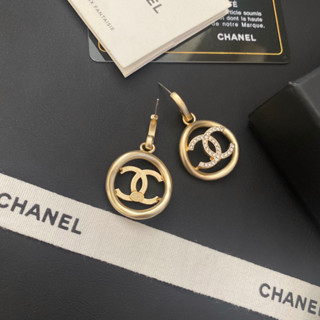 Chanel ต่างหู หรูหรา สีทอง สําหรับผู้หญิง100679