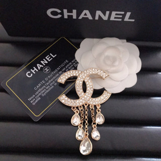 เข็มกลัด Chanel หรูหรา คุณภาพสูง สีทอง สีเงิน สําหรับผู้หญิง103006