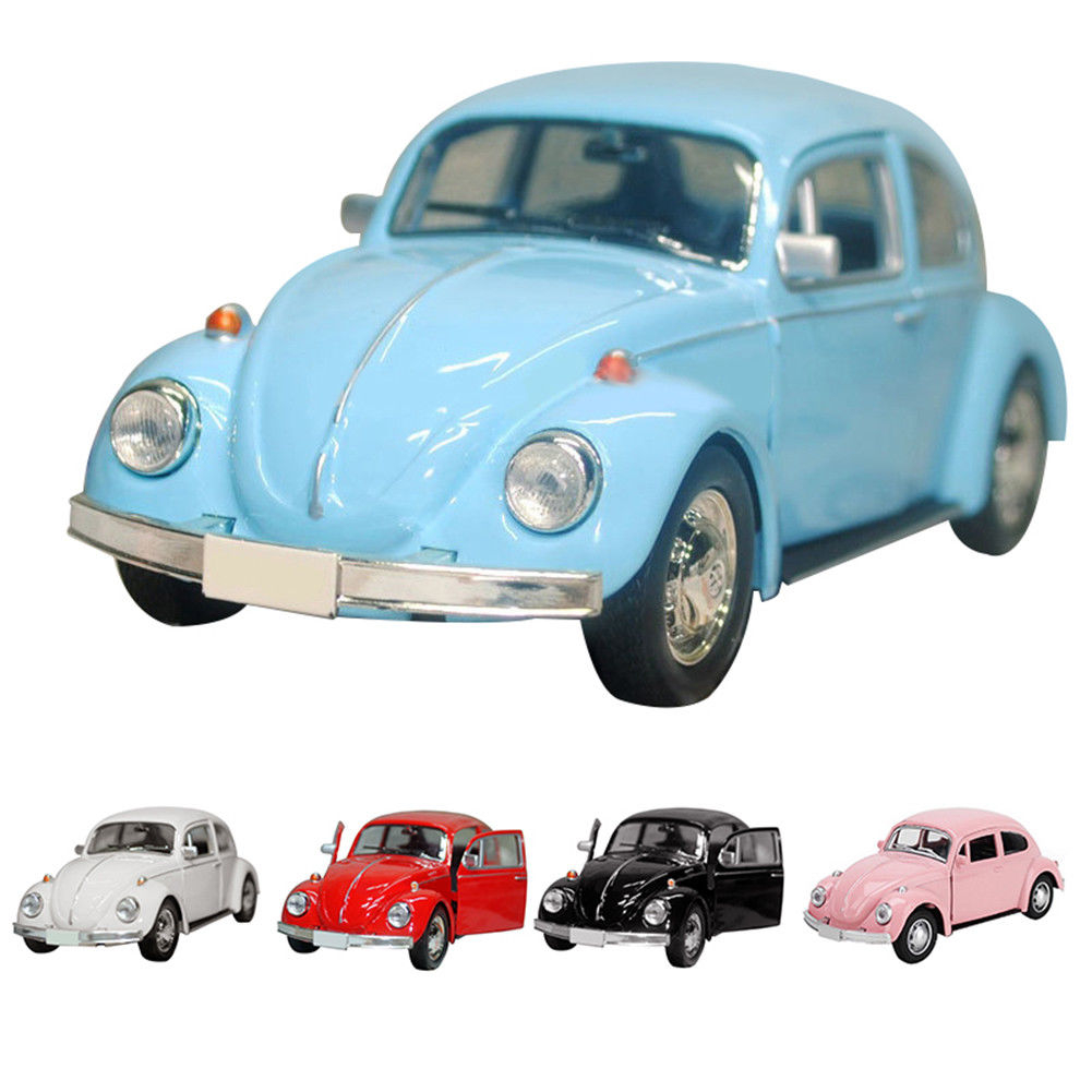 Perfectly-kid Lovely Vintage Beetle Car Model, Cool ของเล่นเด็กตกแต่งของขวัญตุ๊กตาน่ารัก