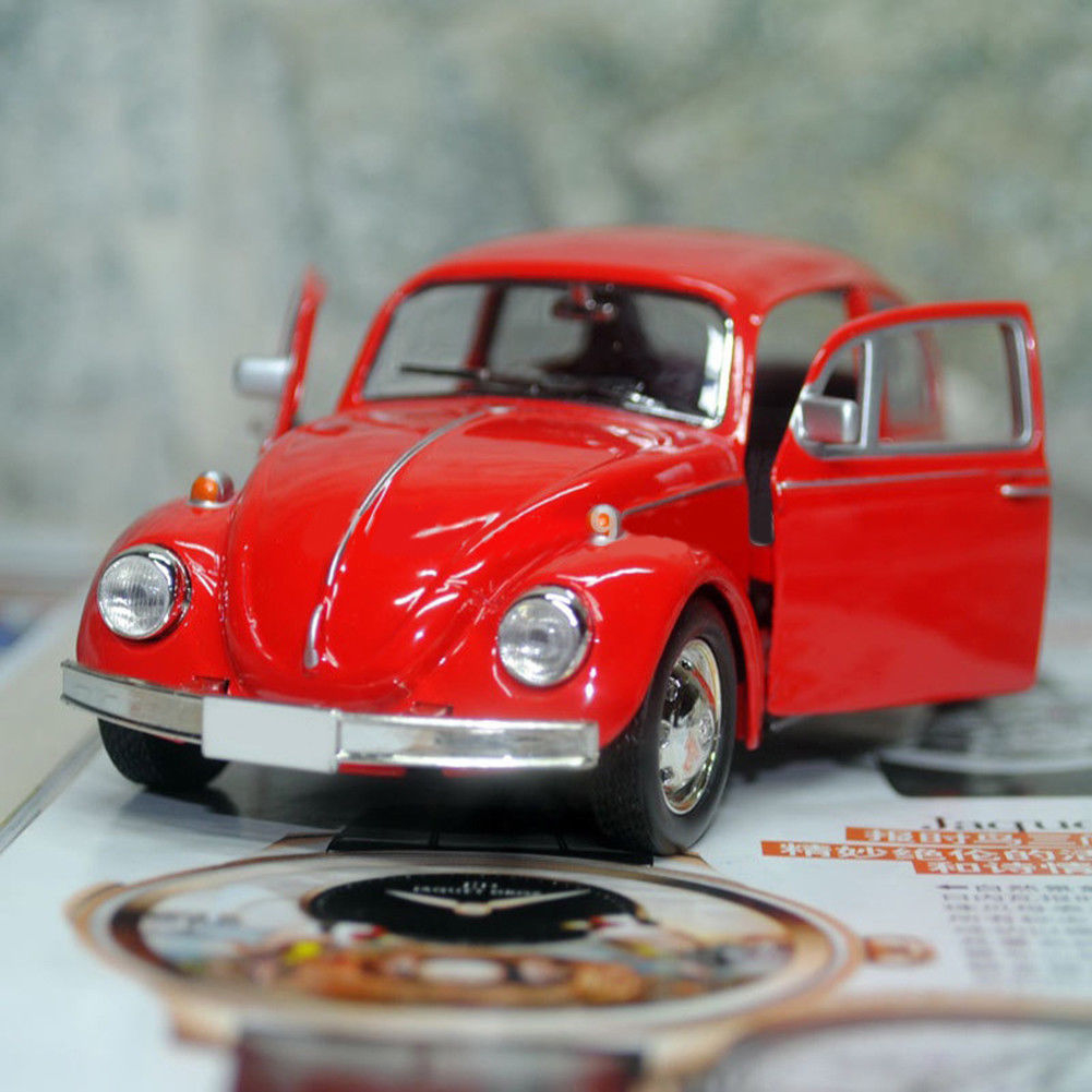 Perfectly-kid Lovely Vintage Beetle Car Model, Cool ของเล่นเด็กตกแต่งของขวัญตุ๊กตาน่ารัก